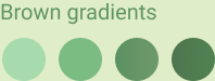 Brown gradients used for the icons